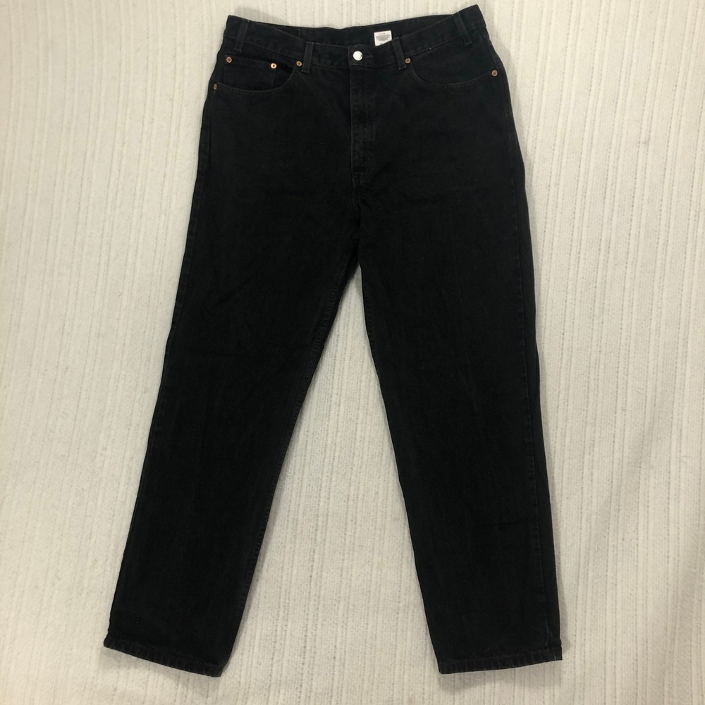 Vintage Levi's 550 Relaxed Fit Black‎ Jeans Mens W40 L30 Denim Pants